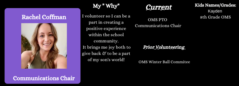 Rachel Coffman Communications Chair